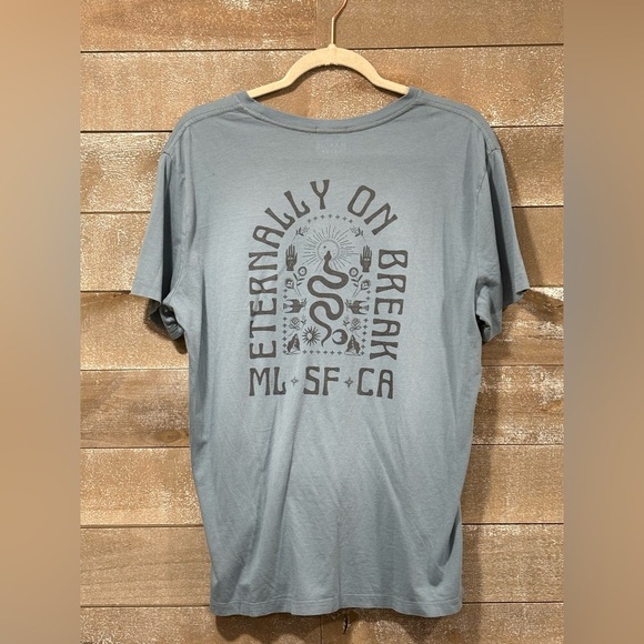 Marine Layer eternally on break smoke blue T shirt size Medium - Picture 2 of 8